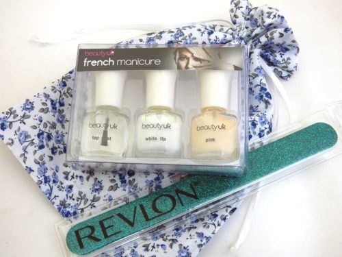 French Manicure Floral Party Bag
