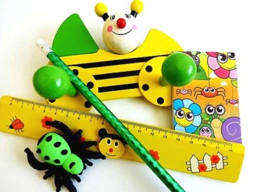 Wooden Bumble Bee Stationery Party Bag