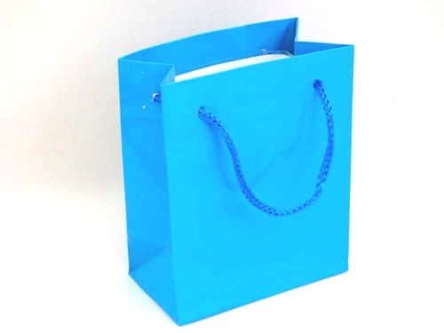 Mini Gloss Turquoise Gift Bag (11x9x5)