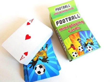 Miniature Football Playing Cards