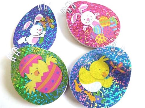 Sparkle Easter Oval Note Pad