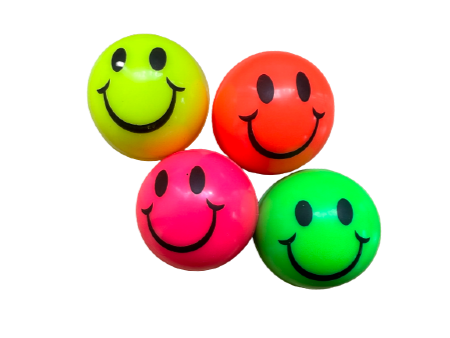 Smiley Neon Bouncy Ball