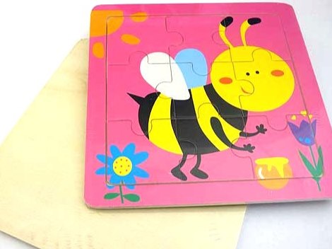 Wooden Bumble Bee Jigsaw Puzzle