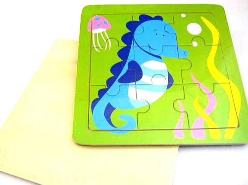 Wooden Seahorse Jigsaw Puzzle