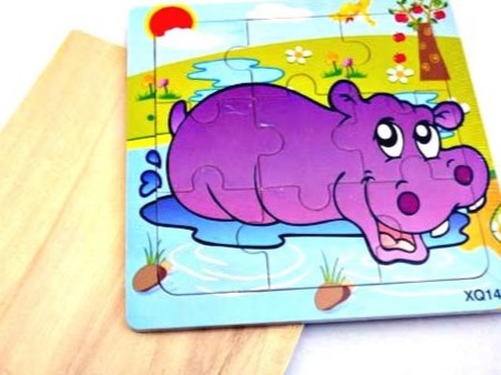 Wooden Hippopotamus Jigsaw Puzzle